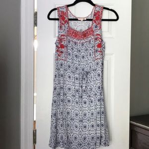 SKIES ARE BLUE Verenna Embroidered Dress Size M